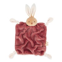 Signature Plume Doudou Rabbit Burgundy