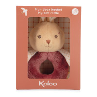 Signature Rattle Rabbit Burgundy